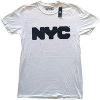 NYC New York Color Men's New York City Cotton T-Shirt in White | Size: 2XL