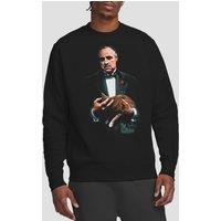 The Godfather Men's Godfather Painted Poster Crew Sweatshirt, Black | Size: Medium
