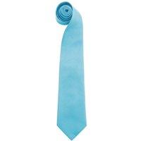 Premier Men's Colours" Plain Fashion Business Tie Pack of 2 in Turquoise