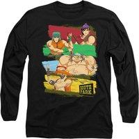 South Park Men's Anime Long Sleeve T-Shirt, Black | Size: XL
