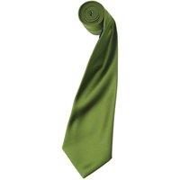 Premier Men's Plain Satin Tie (Narrow Blade) in Green