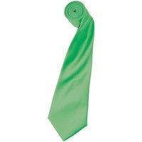 Premier Men's Plain Satin Tie (Narrow Blade) in Pale Green