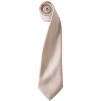 Premier Men's Plain Satin Tie (Narrow Blade) in Natural