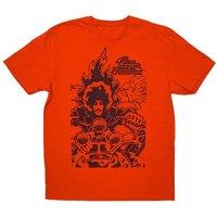 Thin Lizzy Men's The Rocker Cotton T-Shirt in Orange | Size: XL