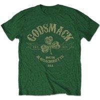 Godsmack Men's Celtic Cotton T-Shirt in Green | Size: Medium