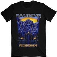 Iron Maiden Men's Dark Ink Powerslaves T-Shirt in Black | Size: Medium