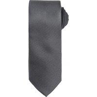 Premier Men's Micro Waffle Formal Work Tie in Dark Grey