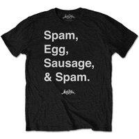Monty Python Men's Spam T-Shirt in Black | Size: XL