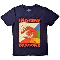 Imagine Dragons Men's Eye Cotton T-Shirt in Navy | Size: Large