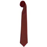Premier Men's Tie - Men Plain Work Tie Pack of 2 in Burgundy