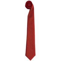Premier Men's Tie - Men Plain Work Tie Pack of 2 in Red