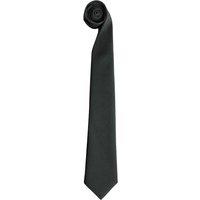 Premier Men's Tie - Men Plain Work Tie Pack of 2 in Black