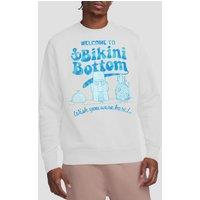 Spongebob Men's Bikini Bottom Welcome Crew Sweatshirt, White | Size: Large