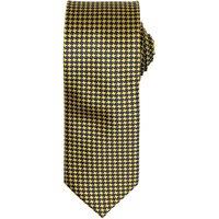 Premier Men's Puppy Tooth Formal Work Tie in Gold