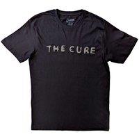 The Cure Men's Logo Hi-Build T-Shirt in Black | Size: Large