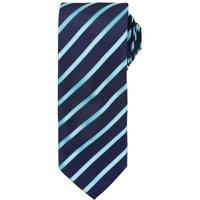 Premier Men's Stripe Tie in Mid Navy