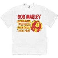 Bob Marley Men's This Great Future Cotton T-Shirt in White | Size: Large