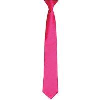 Premier Men's Colours Satin Clip Tie in Pink