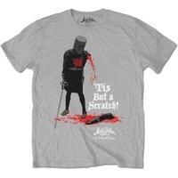 Monty Python Men's Tis But A Scratch T-Shirt in Grey | Size: Large