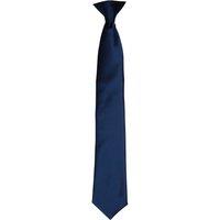 Premier Men's Colours Satin Clip Tie in Navy