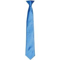 Premier Men's Colours Satin Clip Tie in Dark Blue