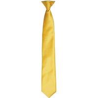 Premier Men's Colours Satin Clip Tie in Yellow