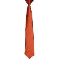 Premier Men's Colours Satin Clip Tie in Beige