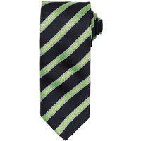 Premier Men's Stripe Waffle Tie in Black