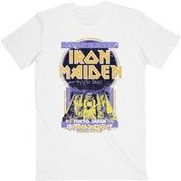 Iron Maiden Men's Powerslave Japan Flyer T-Shirt in White | Size: XL