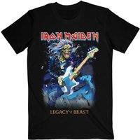 Iron Maiden Men's Eddie On Bass T-Shirt in Black | Size: Small