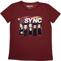 NSYNC Women's Flame Logo T-Shirt in Red | Size: 2XL