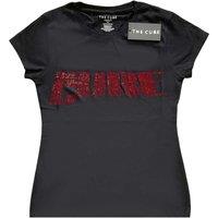 The Cure Women's Embellished Logo T-Shirt in Black | Size: XL