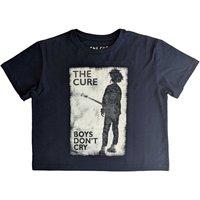 The Cure Women's Dont Cry Crop Top in Navy | Size: Large