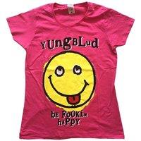 Yungblud Women's Raver Smile T-Shirt in Pink | Size: Medium