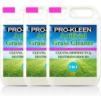 ProKleen Artificial Grass Cleaner Disinfectant 3 x 5L Floral Fragrance in Clear
