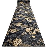 RugsX Anti-Slip Monstera Runner in Gold | Size: 100 cm x 160 cm