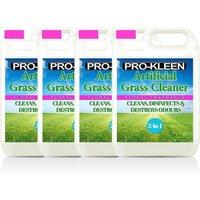 ProKleen Artificial Grass Cleaner Disinfectant 4 x 5L Floral Fragrance in Clear