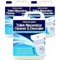 ProKleen Toilet Macerator Cleaner & Descaler 3 x 5L in Clear