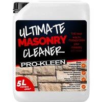 ProKleen Ultimate Masonry Cleaner 1 x 5L Concentrated Formula Covers 40m2 in Clear