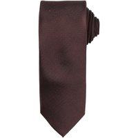 Premier Micro Waffle Tie in Brown