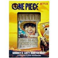 One Piece Limited Edition Wanted Poster Collectible Metal Ingot in Metallics
