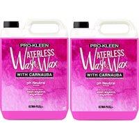 ProKleen Waterless Wash & Wax with Carnauba Wax pH Neutral Car Cleaner 2 x 5L in Clear