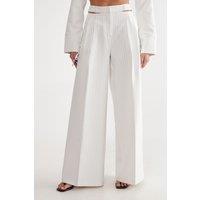 Tailored Cut Out Detail Pinstripe Trouser