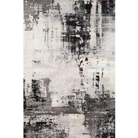 Kukoon Silver Grey Modern Contemporary Abstract Large Size Area Rug 190cm x 280cm | Size: 190 cm x 280 cm