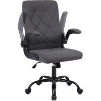 Ergonomic Computer Desk Chair with Flip-Up Armrest, 90-105 Degrees Reclining and 360 Swivel