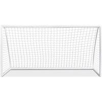 Gymax All-Weather Football Goal With Strong PVC Frame & High-Strength Netting in White