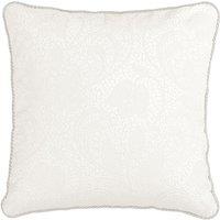 1951 'Ashleigh' Jacquard Cushion in White | Size: 40 cm x 40 cm