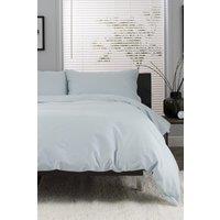 The Lyndon Company Luxury 100% Cotton 200 Thread Count Duvet Cover Set in Pale Green | Size: Double