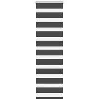 Berkfield Home Zebra Blind Black 45x100 cm Fabric Width 40.9 cm Polyester