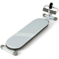 Gymax Folding Sit Up Bench With 3-Gear Angles & Adjustable Length 150KG Load in Grey